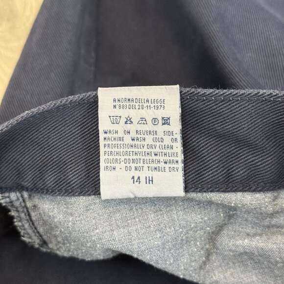 Vintage Versace Jeans Couture Straight Leg Navy Blue Jeans Pants - Size 38x32 - Picture 12 of 12
